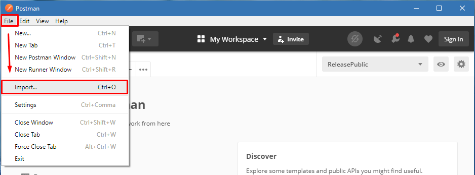 API SDK MShopKeeper Postman Import 1