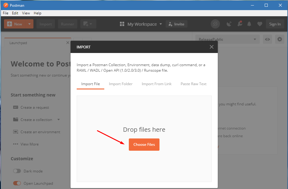 API SDK MShopKeeper Postman Import 2